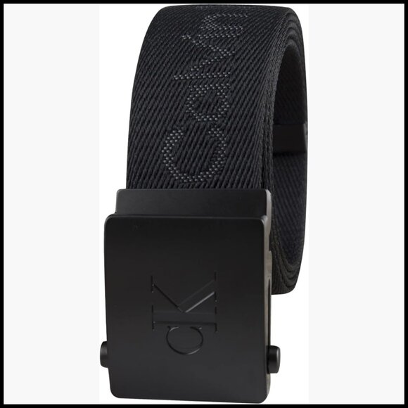Military Adjustable Web Belt with Plaque Buckle, 100% Recycled Polyester main image 5